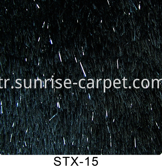 Polyester Silk 150D & Lurex Yarn Carpet